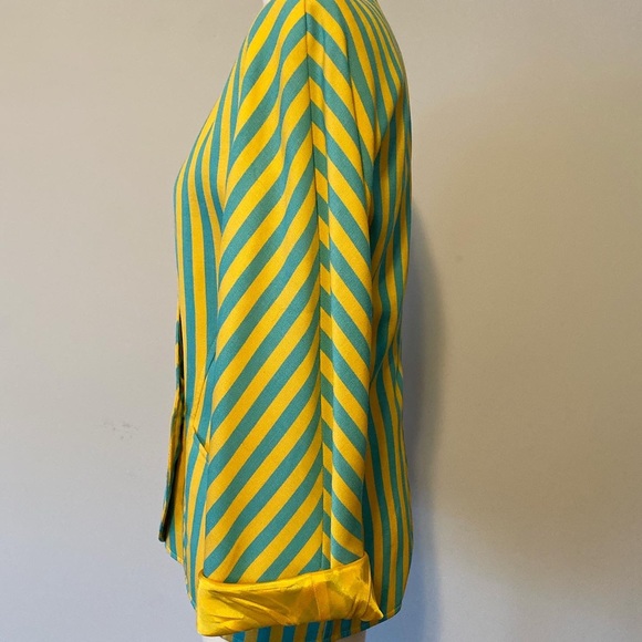 Vintage Ungaro Bright Yellow and Green Blazer - Picture 5 of 6